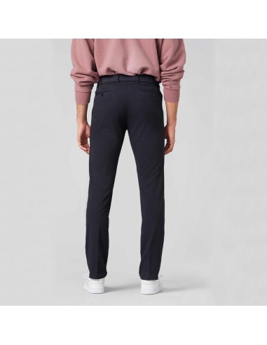 Pantalon chino Meyer marine en coton bio Faites des économies