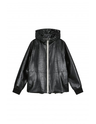 Leather Hood Jumper la colonne vertébrale