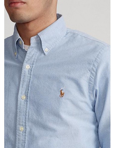 Chemise Ralph Lauren bleue en coton acheter en ligne