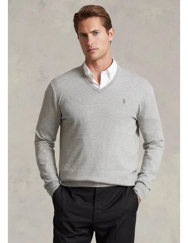 Pull Ralph Lauren gris 50-70% off 