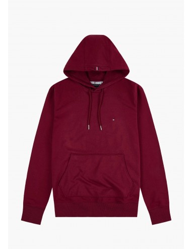 Sweat à capuche Tommy Hilfiger rouge en coton bio stretch en stock