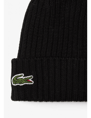 Bonnet Lacoste noir la chaussure