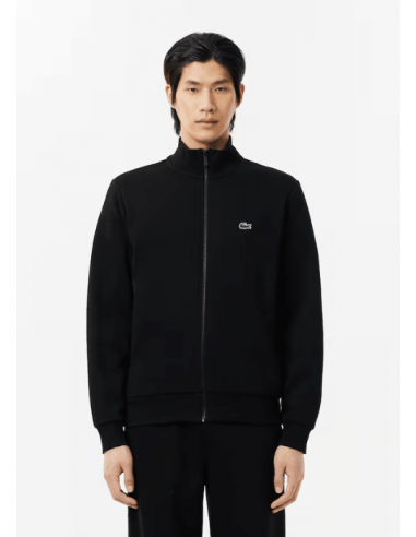 Sweat zippé Lacoste noir rembourrage situé sous