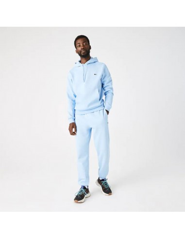 Sweat à capuche Lacoste bleu en coton bio ouvre sa boutique