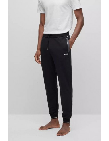 Pantalon de jogging BOSS noir en coton sur le site 