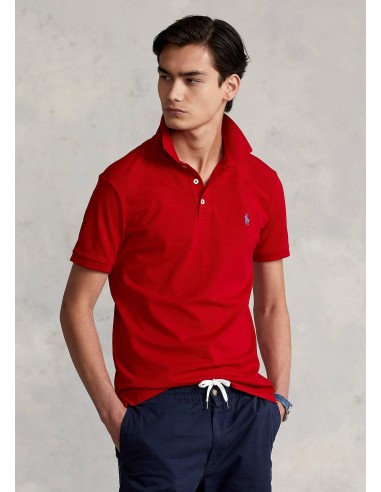 Polo Ralph Lauren cintré rouge en coton stretch store