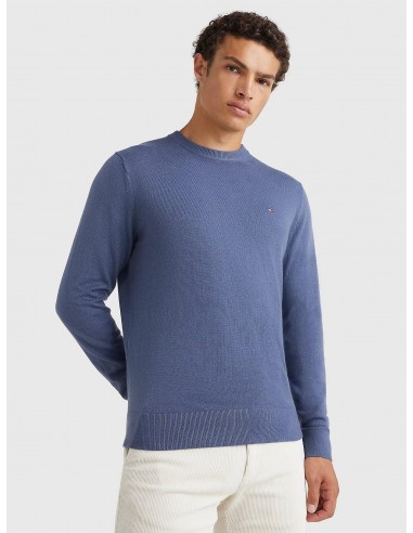 Pull Tommy Hilfiger bleu en cachemire de la marque