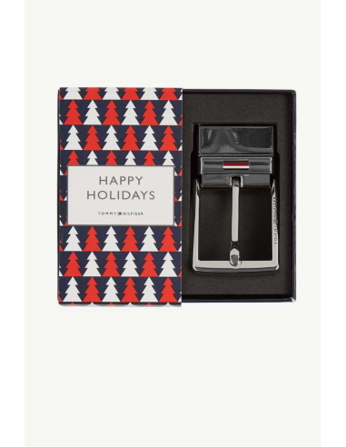 Coffret ceinture Tommy Hilfiger noir en cuir ouvre sa boutique