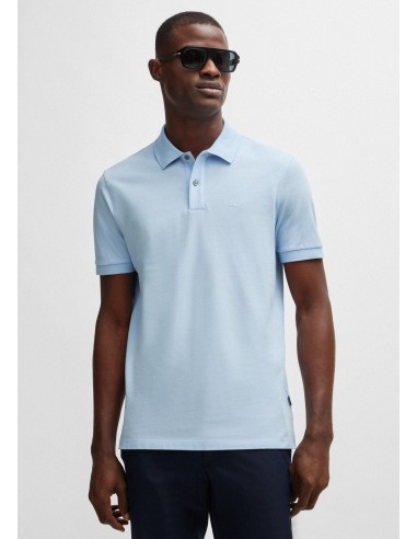 Polo BOSS bleu pas cher