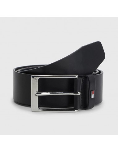 Ceinture Tommy Hilfiger noire en cuir la livraison gratuite