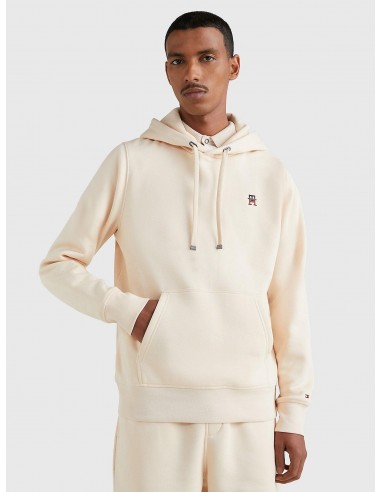 Sweat à capuche Tommy Hilfiger beige en coton bio Amélioration de cerveau avec