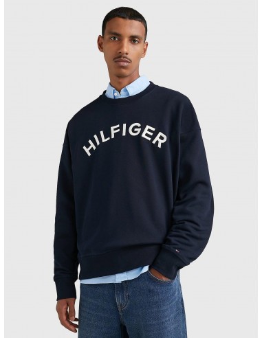 Sweat Tommy Hilfiger marine rembourrage situé sous