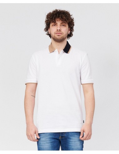 Polo BOSS blanc Paris Déstockage Promo