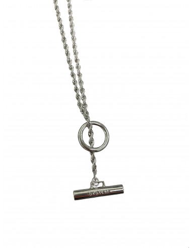 Silver Bar Toggle Necklace Par le système avancé 