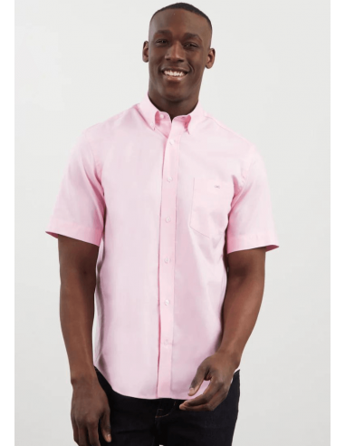 Chemise manches courtes Eden Park rose les ctes